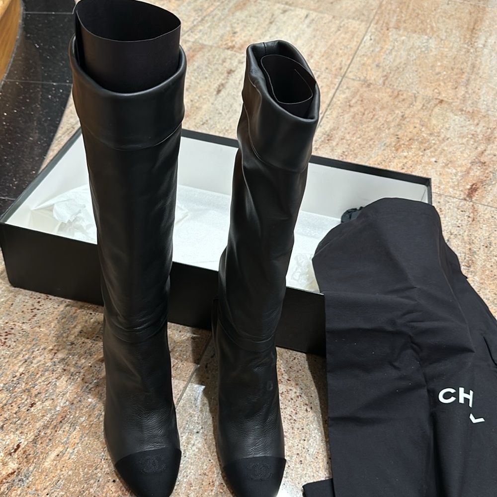 Authentic chanel boots